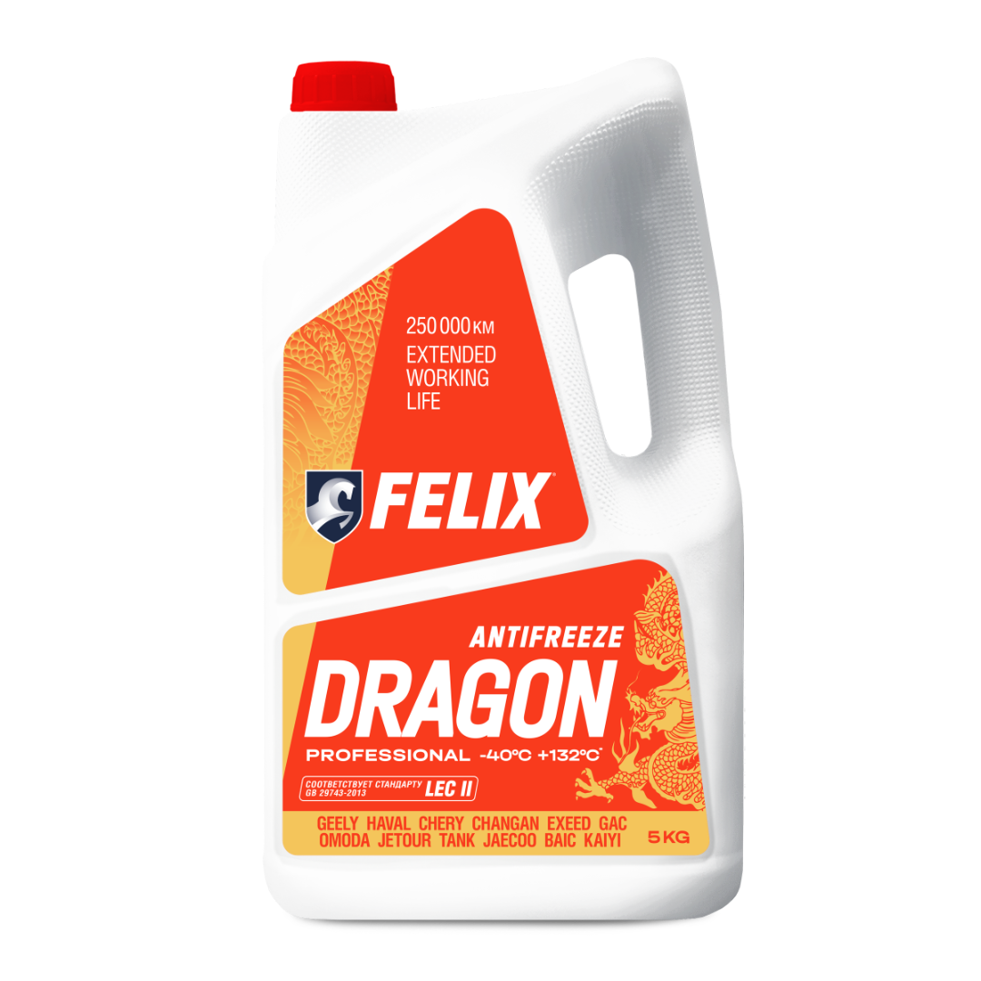Антифриз FELIX DRAGON LEC-II, красный