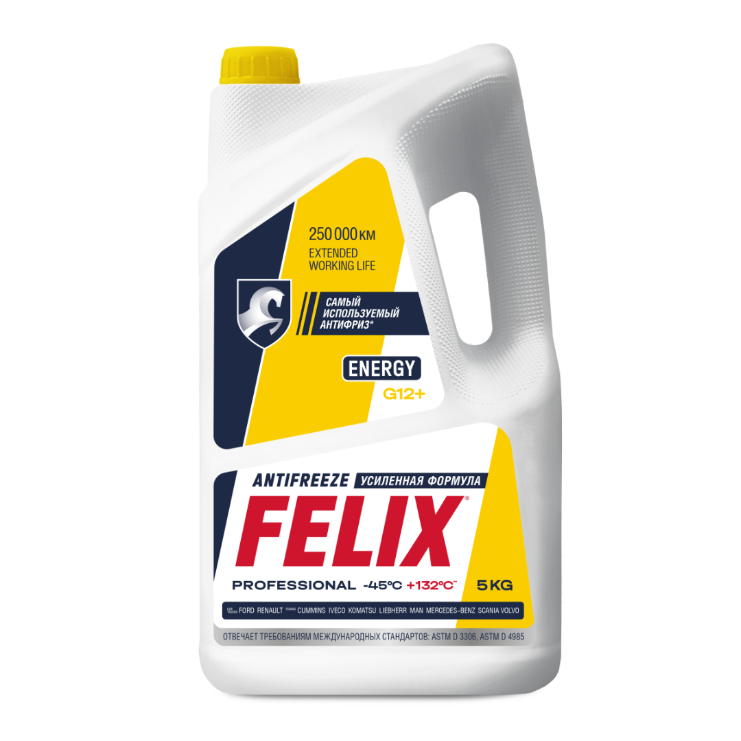 Антифриз FELIX Energy G12+, желтый