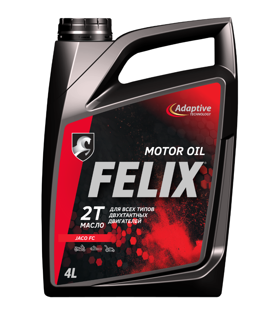Моторное масло FELIX 2T для двухтактных бензиновых двигателях мотоциклов
